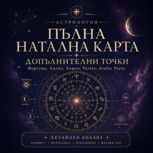 Пълна натална карта + допълнителни точки